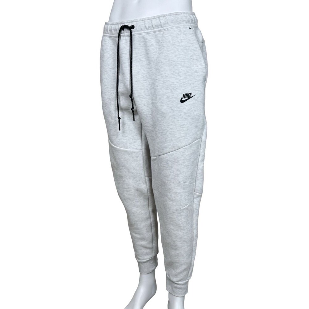 Nike Pants Mens X-Large Gray Tech Jogger Fleece Drawstring Sweatpants Pocket XL